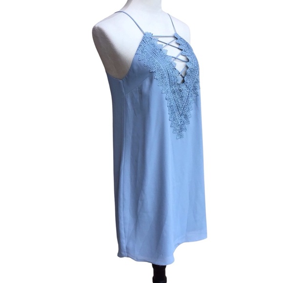 Wayf Dusty Blue Slip Dress Size Small New - Picture 8 of 12